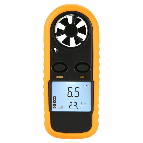 kurtrusly Digital Anemometer Sailing Surfing Kiting 0-30m/s Wind Speed Meter Airflows Windmeter Measuring Device
