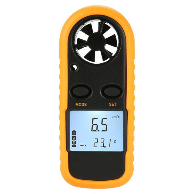 kurtrusly Digital Anemometer Sailing Surfing Kiting 0-30m/s Wind Speed Meter Airflows Windmeter Measuring Device