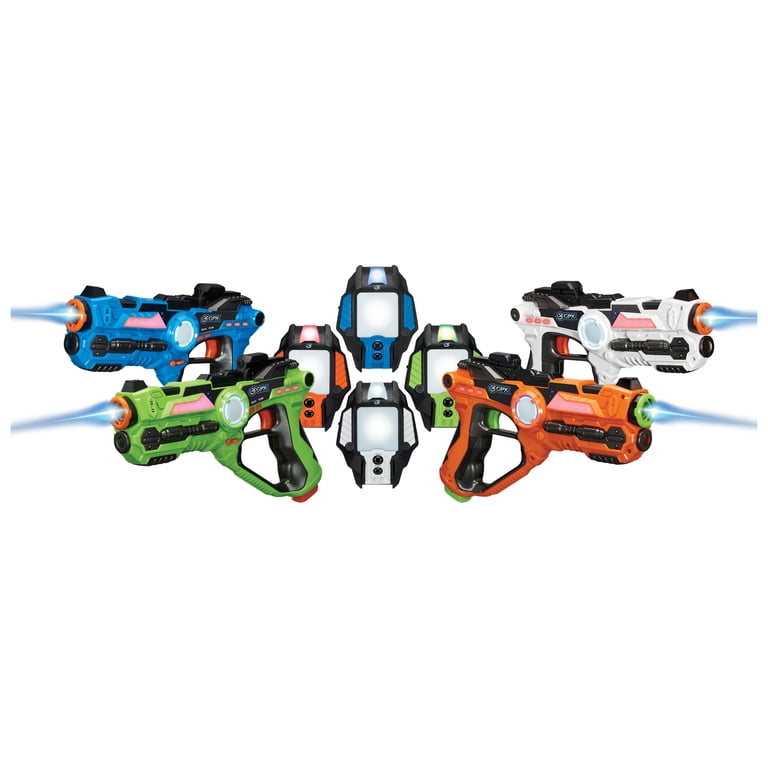 GPX Laser Tag Set of 4 Blasters and 4 Vests - Walmart.com