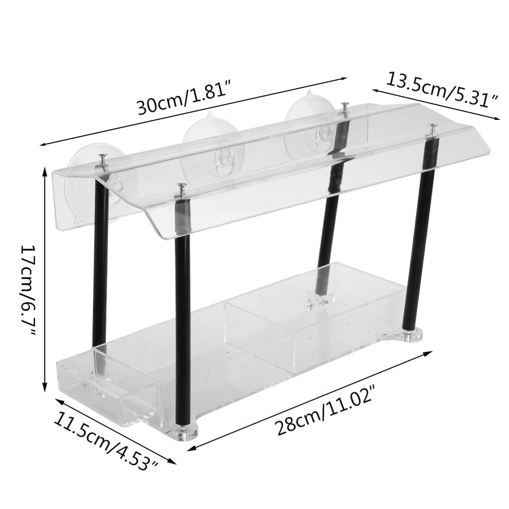 Sinyiin Window Acrylic Bird Feeder House Strong Suction Cups Clear See Through Large Bird Feeder for Outside Best Gift Idea