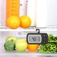 thumbnail image 1 of Termómetro de refrigerador Pantalla LCD Termómetro de congelación a prueba de agua digital con ganchillo magnético Termómetro de refrigerador negro (-20 ~ 50 ℃) - LingWen 8390615268981, 1 of 1