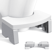 CshidWorld Toilet Stool, Poop Stool for Adults, 7 Inch Portable Toilet Potty Stool, Collapsible Step Stool for Bathroom Potty Support（White）