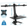 thumbnail image 4 of Mount-It! Triple Monitor Electric Standing Desk Converter | Stand-Up Computer Workstation with Three Monitor Mount, 4 of 6