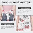 thumbnail image 6 of White Christmas Snowflake Apron-Garden Aprons for Women with Pockets-Cotton Linen Waterproof Kitchen Cooking Gardening Aprons Adjustable for Kitchen,Cooking,BBQ and Salon 32"x27", 6 of 7