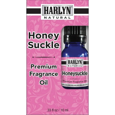 Best Honeysuckle Fragrance Oil 10 mL - Top Scented Perfume Oil - Premium Grade - by Harlyn - Includes FREE Cucumber Face & Body Nourishing (The Best Jasmine Perfume)