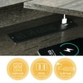 thumbnail image 4 of DWVO L Shaped Desk with Drawers & Lift Top , 60" Corner Computer Desk with Power Outlet & LED Lights, Office Desk Game Desk with Monitor Stand & File Cabinet, Gray, 4 of 14
