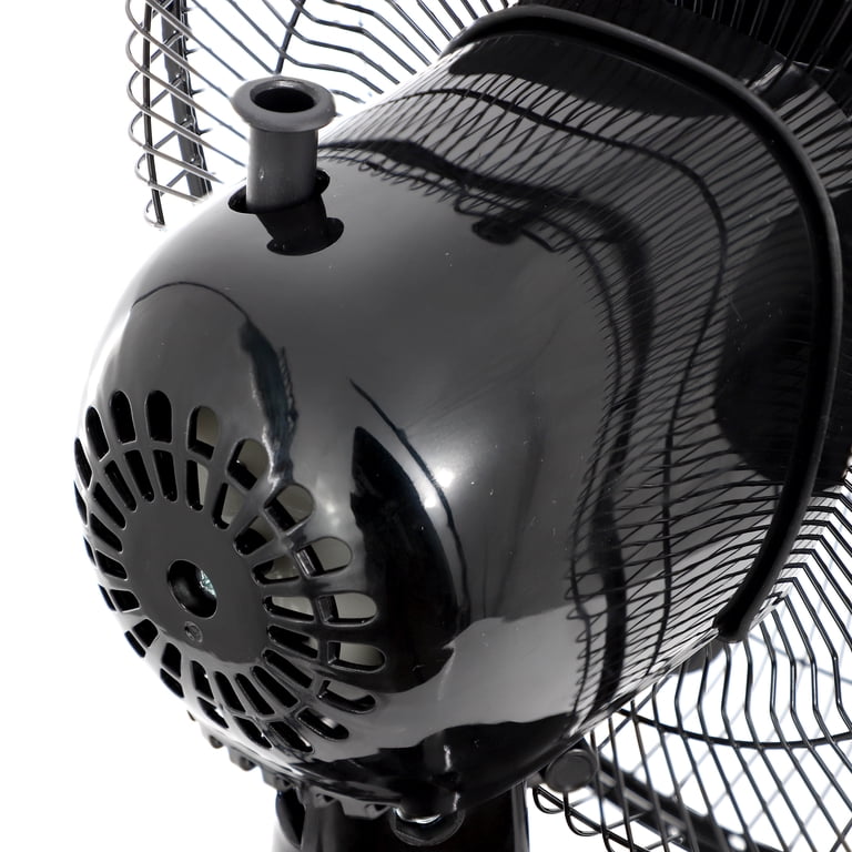 Impress 12 Inch 3 Speed Oscillating Table Fan in Black - Walmart.com