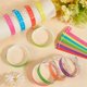 thumbnail image 3 of 48 pulseras de colores para eventos, de PVC, de plástico, ajustables, ligeras, impermeables, para fiestas, conciertos, de neón., 3 of 5
