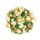 thumbnail image 5 of Corona navideña para puerta con , bayas, bolas y adornos, guirnalda de flores artificiales de Pascua para el hogar y el exterior. Oro 30cmx8cm, 5 of 10