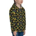 thumbnail image 5 of Pofeuu Pineapple Print Teenage Zipper Hoodie Sweatshirts Hooded Casual Jackets With Pocket For Boys Girls-Medium, 5 of 6