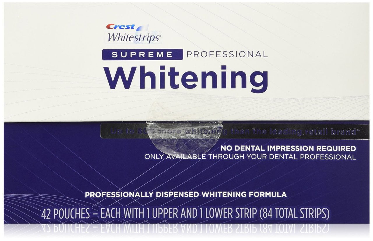 Crest Whitestrips Supreme Professional Whitening 84 Strips Walmart