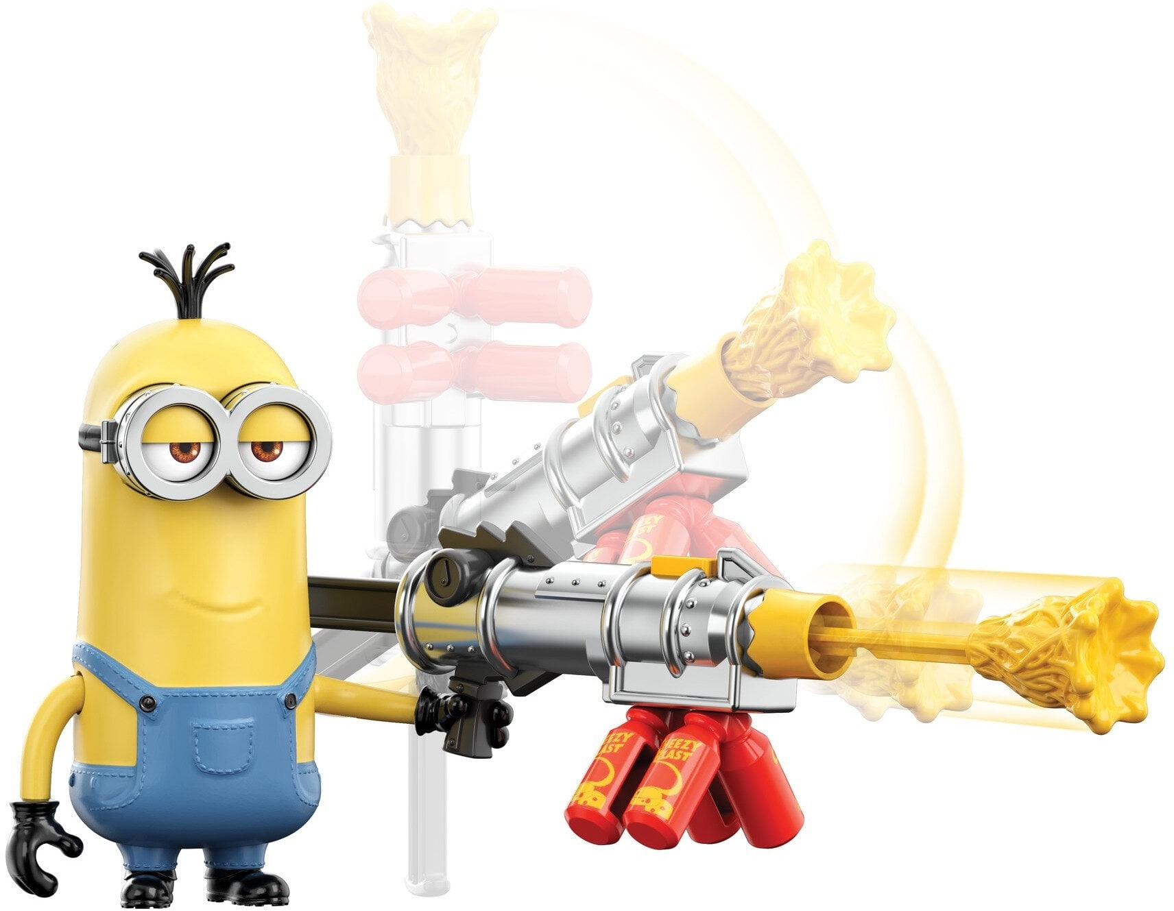 Minions The Rise Of Gru Cheese Blaster Kevin Action Figure Toy For 4 Year Olds Up Walmart Com