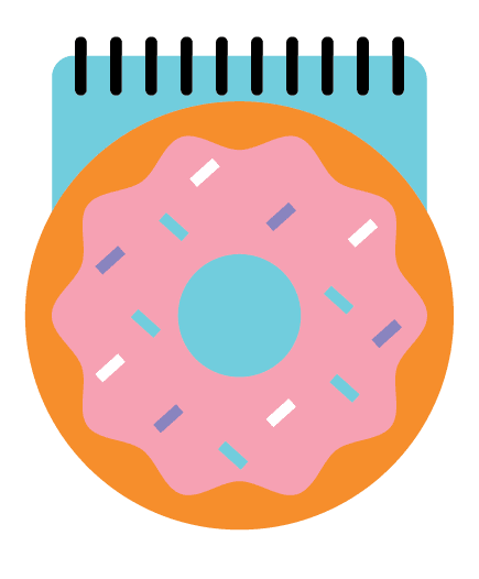 Little Pear Note Pad - Donut