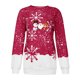 thumbnail image 4 of Mujeres moda cuello redondo Navidad manga larga Tops blusa pulóver sudadera Fridja  fksj1336, 4 of 5
