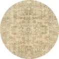 thumbnail image 1 of Ahgly Company Machine Washable Indoor Round Abstract Brown Gold Area Rugs, 6' Round, 1 of 7