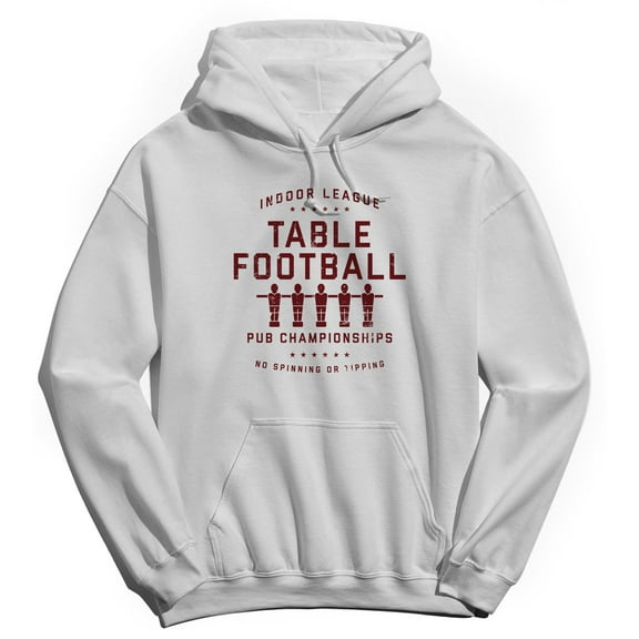 Original & Unrestored No Spinning Graphic White Men's Cotton Pullover Hoodie