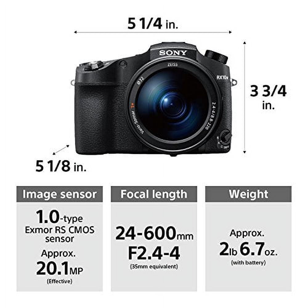 Sony CyberShot RX10 IV with 0.03 Second Auto-Focus & 25x Optical