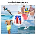 thumbnail image 6 of Mens Pr Puerto Rico-Flag 2 in 1 Quick Dry Swim Trunks with Compression Liner Beach Shorts, 6 of 6