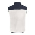 thumbnail image 3 of Men's Cutter & Buck White/Navy Atlanta Braves Cascade Eco Sherpa Fleece Full-Zip Vest, 3 of 3