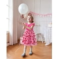 thumbnail image 6 of Arshiner Toddler Lace Tutu Dresses Ruffle Sleeve 3 Layers Tulle Flower Wedding Birthday Summer Dress, 6 of 6