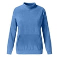 thumbnail image 6 of Ruyang Girls Turtleneck Sweatshirt Fall Winter Oversized Fleece Pullover Tops Y2K Plain Long Sleeve Warm Trendy Shirts, 6 of 6