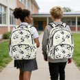 thumbnail image 2 of HUIACONG School Backpack for Kids Bamboo Panda Print 17 Inch 4-Piece Backpack Set, Easy Clean Interior, for Middle School Students, 2 of 7