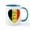 White/Blue Inside, variant on CafePress - Pray For Belgium Mug - 11 oz Ceramic Mug - Novelty Coffee Tea Cup