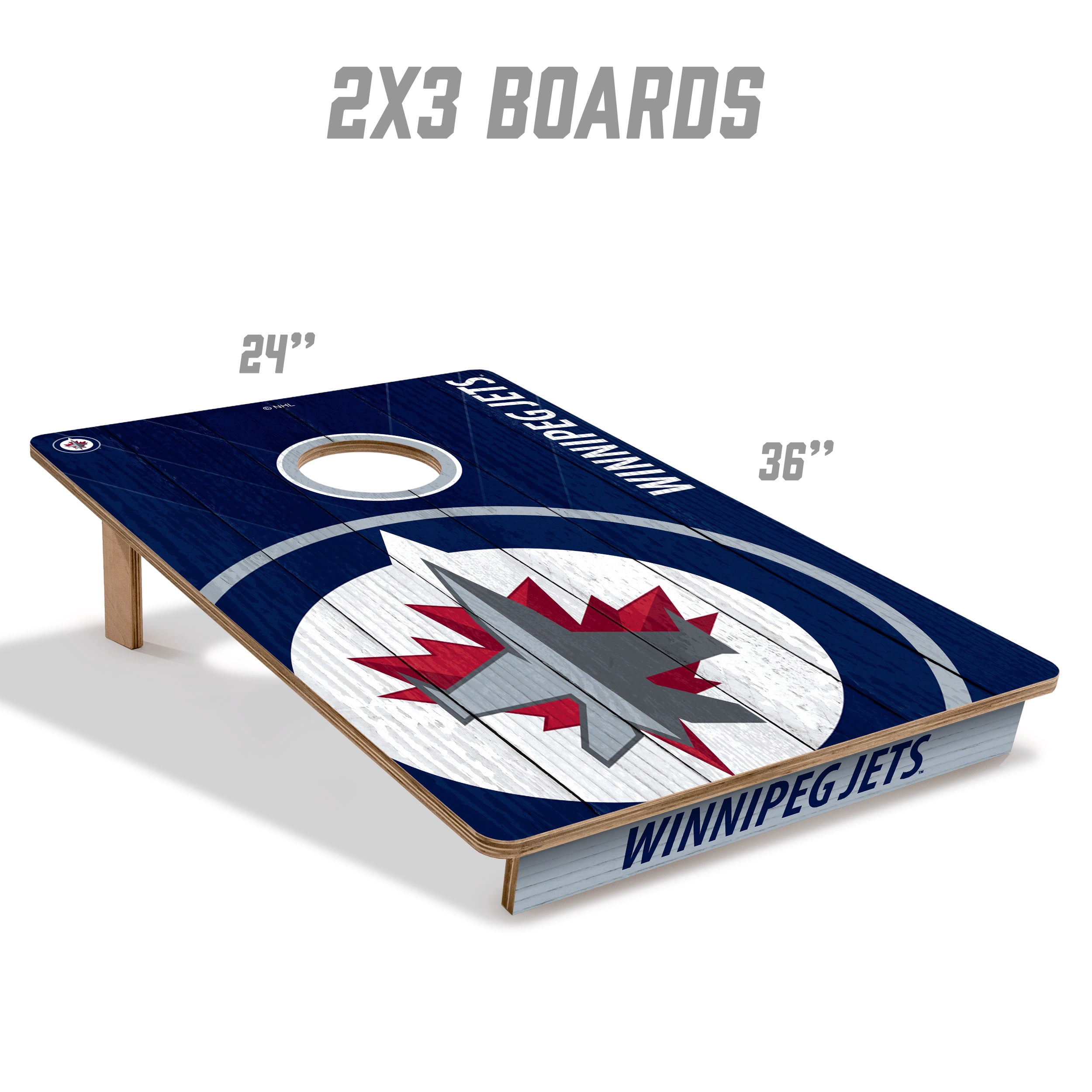 YouTheFan NHLWinnipeg Jets 2' x 3' Cornhole Game