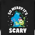 thumbnail image 3 of Monsters Inc - So Merry Its Scary - Men's Crew Neck Fleece Pullover, 3 of 5