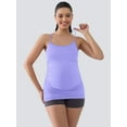 thumbnail image 6 of ANFERRY Maternity Tank Tops for Women Seamless Side Ruched Camisoles with Built in Bra Scoop Neck Y Back Pregnancy Basic Shirt, 6 of 10