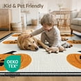 thumbnail image 4 of ODIKA Halloween Striped Pumpkin Ghost Farmhouse Welcome Fallc Door Pet Friendly & Kids Safe Play for Playroom, Bedroom, Reading Nook, 4 of 7