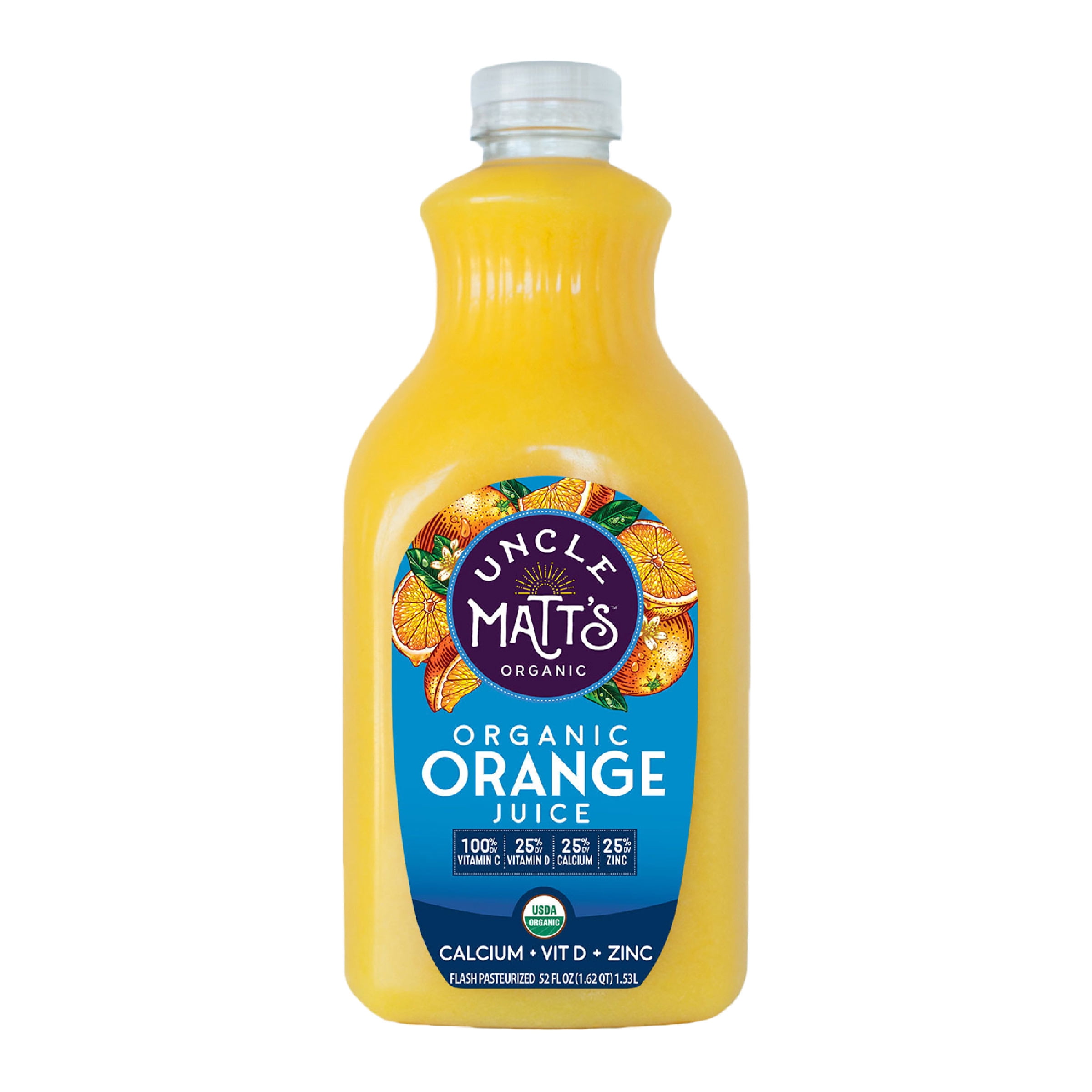 Uncle Matt's Organic Pure Organic Orange Juice with Calcium & Vitamin D + Zinc 52 fl Oz