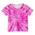 thumbnail image 2 of uikmnh Boys Shirts Boys Tie Dye Casual Short Sleeve T-Shirt Comfortable Round Neck Tee for Kids Spring Summer Daily Wear Loose Fit Top Size:4-5 Years, 2 of 3