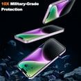 thumbnail image 2 of NEOYFC fo 3 Pack for iPhone 14 foriPhone 13 Proforfo'r 13 Screen Protector Tempered Glass, [Military Grade Shatterproof] HD Clear Film Case Friendly Screen Protector for iPhone 14 iPhone 13 Pro, 2 of 5