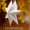 thumbnail image 5 of Hanging Paper 7 Pointed Star Lantern, Christmas Hanging Star Decorations for Christmas Wedding Birth, 5 of 5