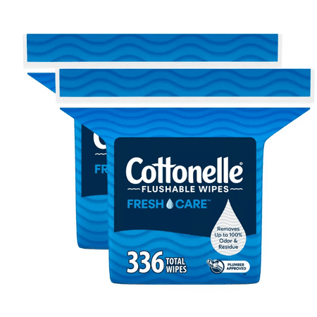 Cottonelle Flushable Wet Wipes Count 2pk/168ct