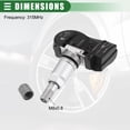 thumbnail image 4 of Unique Bargains 4 Pcs Programmed Tire Pressure Sensor 315MHz TPMS Sensor for Infiniti Q50 2014 2015 No.407004GA0A Black, 4 of 7