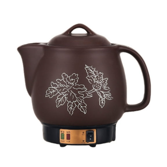 Household Ceramic Electric Kettle,Multifunctional Flower Tea Pot,Split Intelligent Tea Maker Office Tea Making Electric Cooking Pot for Tea Coffee and Boiling Water