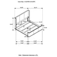 thumbnail image 5 of Alderwood Queen Upholstered Panel Bed Charcoal Grey, 5 of 5