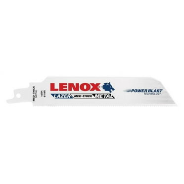 Lenox Lazer 6 in. Bi-Metal Reciprocating Saw Blade 14 TPI 5 pk