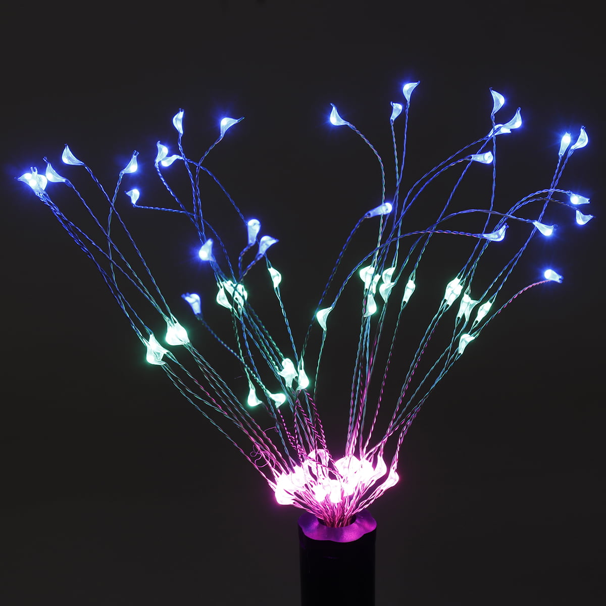 90 LED Solar Powered Firework Starburst Stake Fairy Garden Light Wedding H9E1 