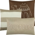 thumbnail image 2 of Lanco Bohemian Camel Sands 7 Piece King Size Comforter Set, Taupe, Embossed Bedding Sets & Collections, 100% Polyester & Fill, 2 of 5