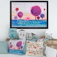thumbnail image 3 of Designart 'Purple Coloured Tree Impression Landscape II' Modern Framed Art Print, 3 of 4