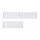 thumbnail image 1 of Separadores de cajones ajustables de plástico (juego de 4) - Organizadores de cajones utilitarios - Organizadores de cajones flexibles para gabinetes y aparadores - Blanco, 1 of 5