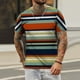 thumbnail image 2 of Camiseta de diario unisex para hombre Estampado de rayas Estampado gráfico Estampado de calavera Tops de manga corta Blusa informal Pompotops  oipoqjl32242, 2 of 9