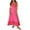 Hot Pink, variant on Honeeladyy Womens Summer Sleeveless Maxi Dresses Adjustable Strap Zipper Beach Vacation Flowy Long Dress Hot Pink M