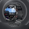 thumbnail image 4 of Reloj inteligente CUTICAT Reloj deportivo Ecg + ppg Hombre Mujer Pantalla completa Control de música táctil de ejercicios Podómetro acero negro, 4 of 8