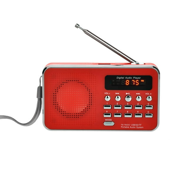 L-938 Digital Radio Mini High-fidelity 1.5 Inch Portable 3W Stereo Speaker FM Radio for the Aged