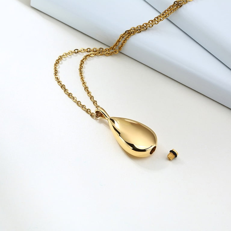 SIEYIO Urn Necklace for Ashes Stainless Steel Commemorative