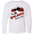 thumbnail image 3 of Inktastic My Great Aunt Loves Me with Cute Ladybugs Long Sleeve Youth T-Shirt, 3 of 5